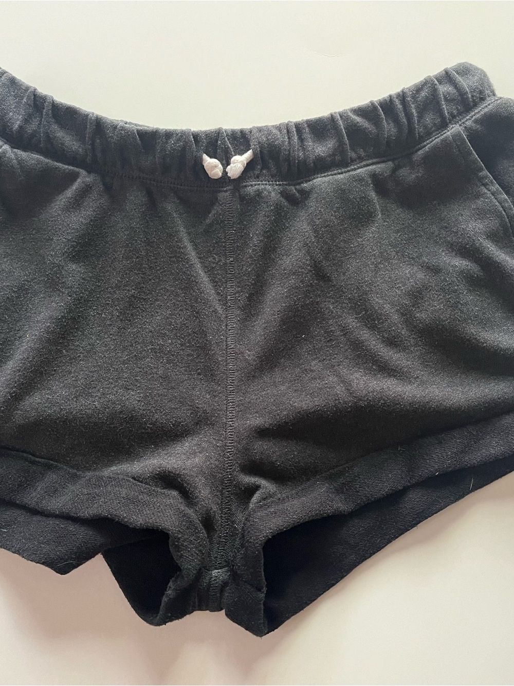 H&M Black Women's Athletic Lounge Shorts with Drawstring